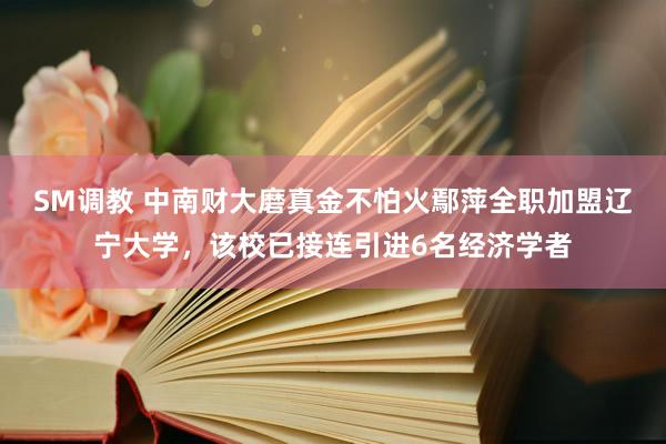 SM调教 中南财大磨真金不怕火鄢萍全职加盟辽宁大学，该校已接连引进6名经济学者